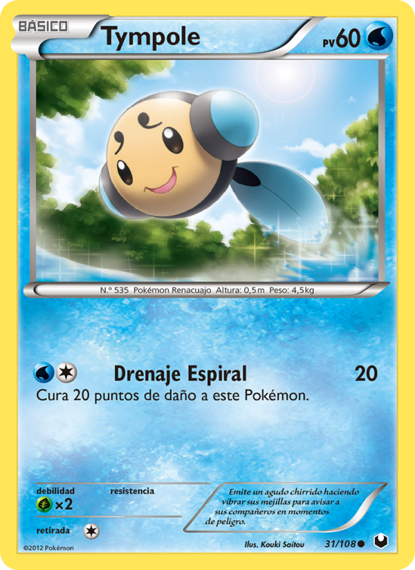 Tympole 31 — Oscuros Exploradores (Spanish Pokémon TCG card)