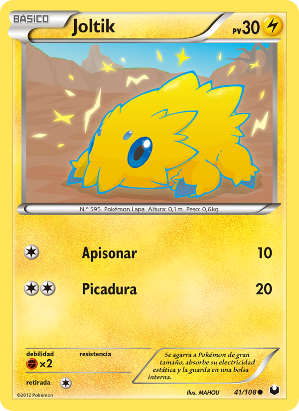 Joltik 41 — Oscuros Exploradores (Spanish Pokémon TCG card)