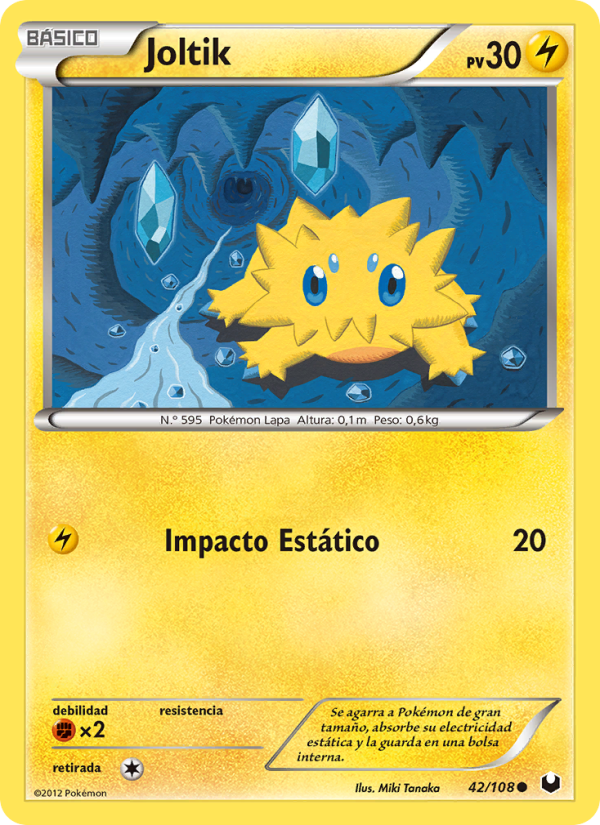 Joltik 42 — Oscuros Exploradores (Spanish Pokémon TCG card)
