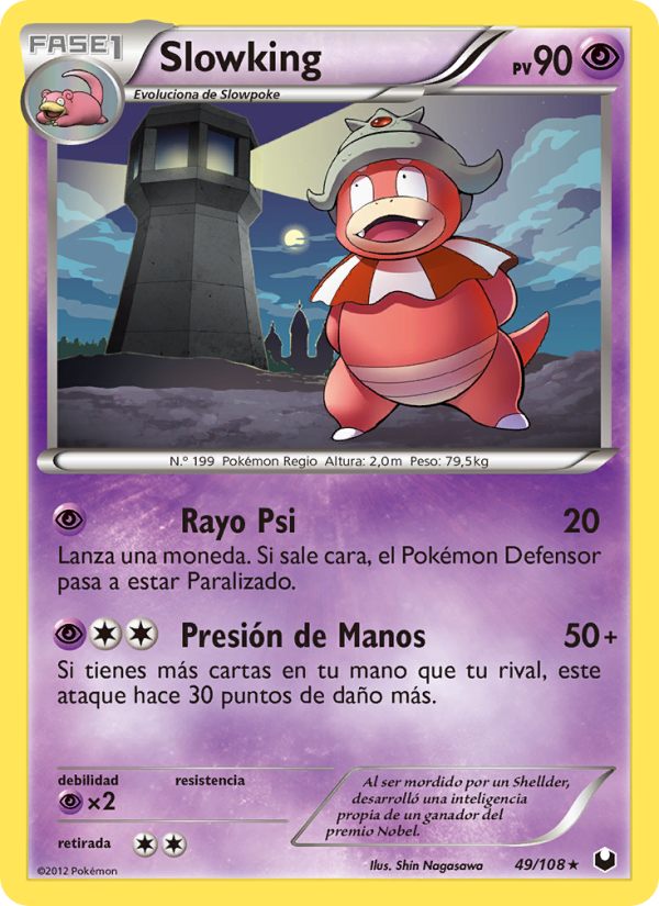 Slowking 49 — Oscuros Exploradores (Spanish Pokémon TCG card)