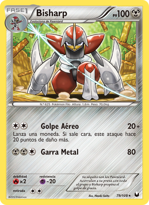 Bisharp 79 — Oscuros Exploradores (Spanish Pokémon TCG card)
