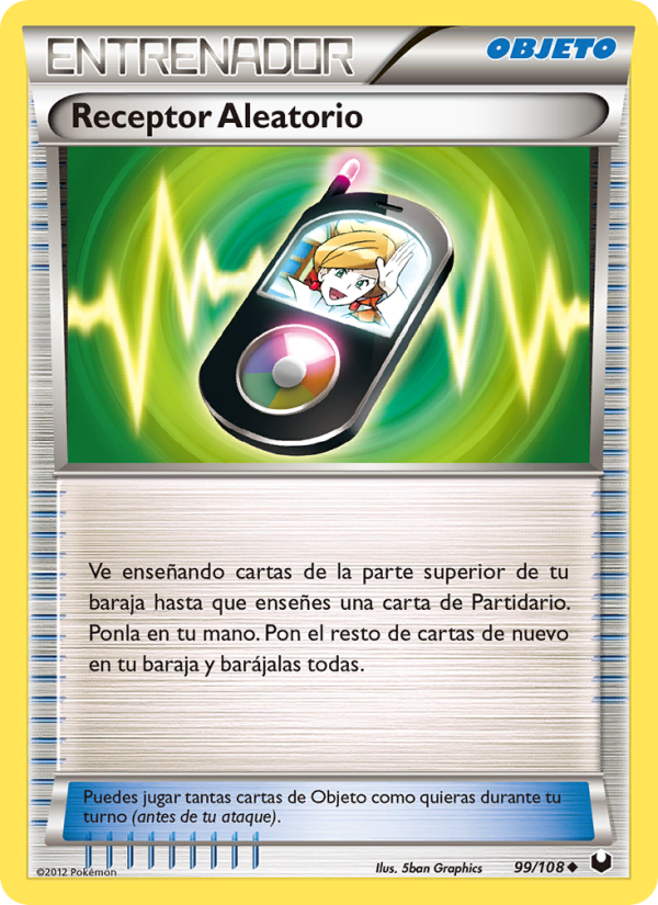 Receptor Aleatorio 99 — Oscuros Exploradores (Spanish Pokémon TCG card)