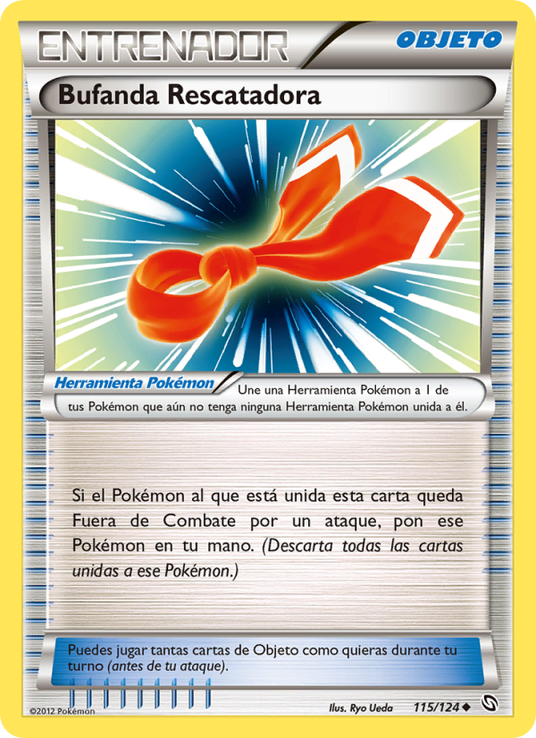 Bufanda Rescatadora 115 — Dragones Majestuosos (Spanish Pokémon TCG card)