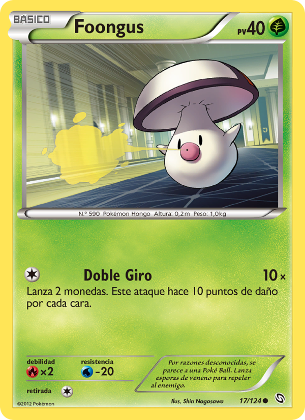 Foongus 17 — Dragones Majestuosos (Spanish Pokémon TCG card)