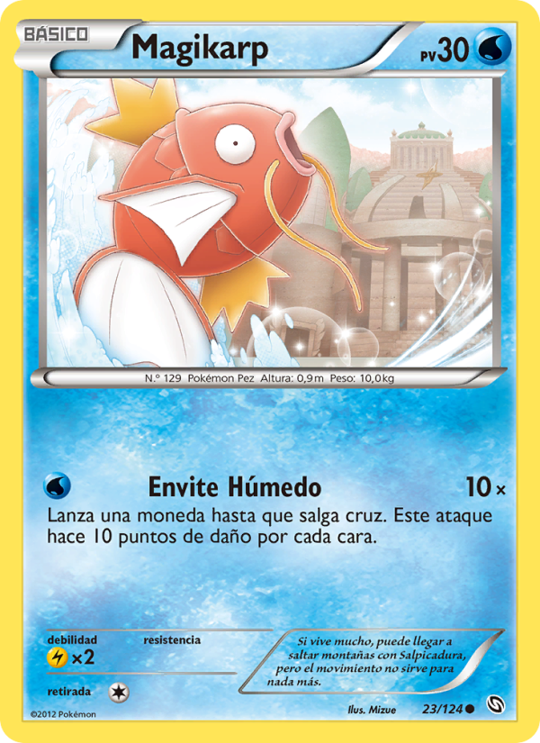 Magikarp 23 — Dragones Majestuosos (Spanish Pokémon TCG card)