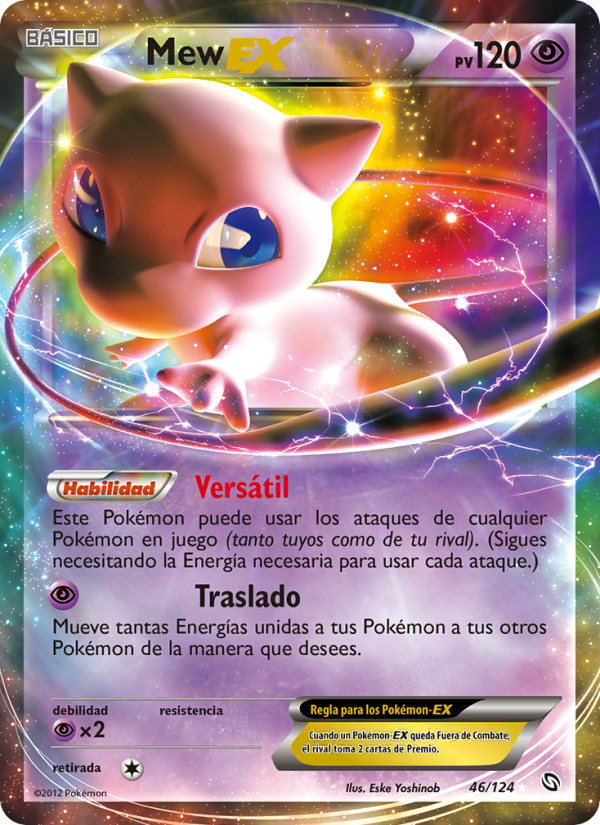 Mew-EX 46 — Dragones Majestuosos (Spanish Pokémon TCG card)