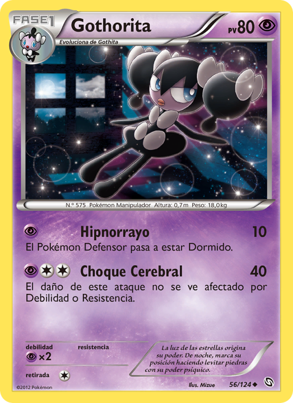Gothorita 56 — Dragones Majestuosos (Spanish Pokémon TCG card)