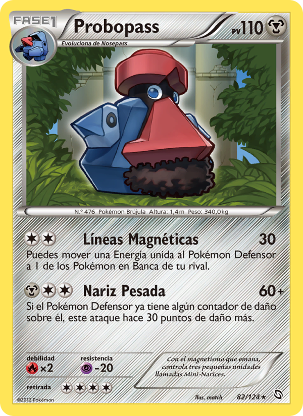 Probopass 82 — Dragones Majestuosos (Spanish Pokémon TCG card)