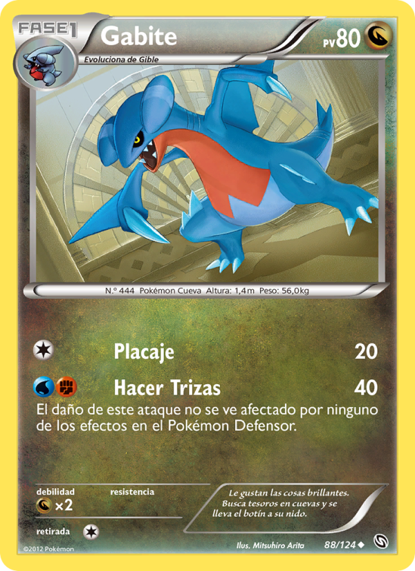 Gabite 88 — Dragones Majestuosos (Spanish Pokémon TCG card)