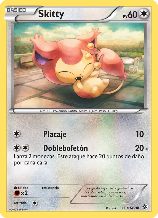 Skitty 113 — Fronteras Cruzadas (Spanish Pokémon TCG card)