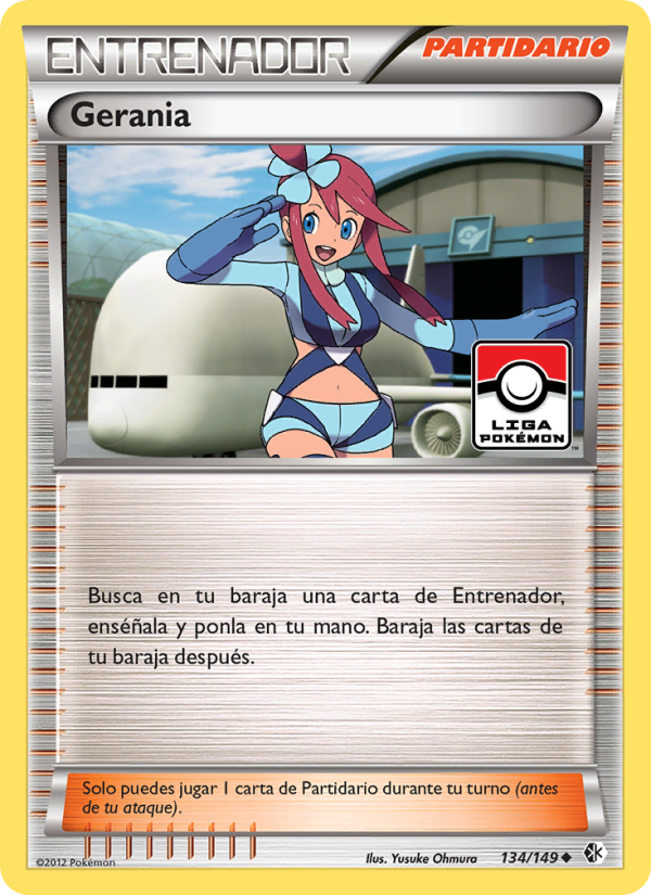 Gerania 134 — Fronteras Cruzadas (Spanish Pokémon TCG card)