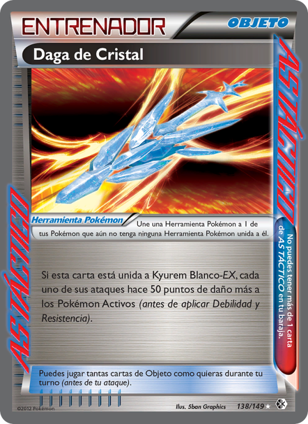 Daga de Cristal 138 — Fronteras Cruzadas (Spanish Pokémon TCG card)