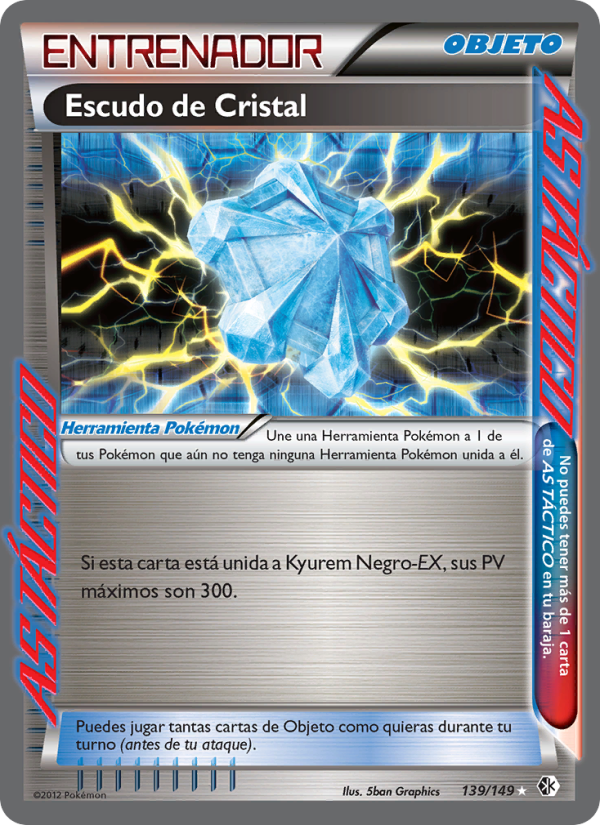 Escudo de Cristal 139 — Fronteras Cruzadas (Spanish Pokémon TCG card)
