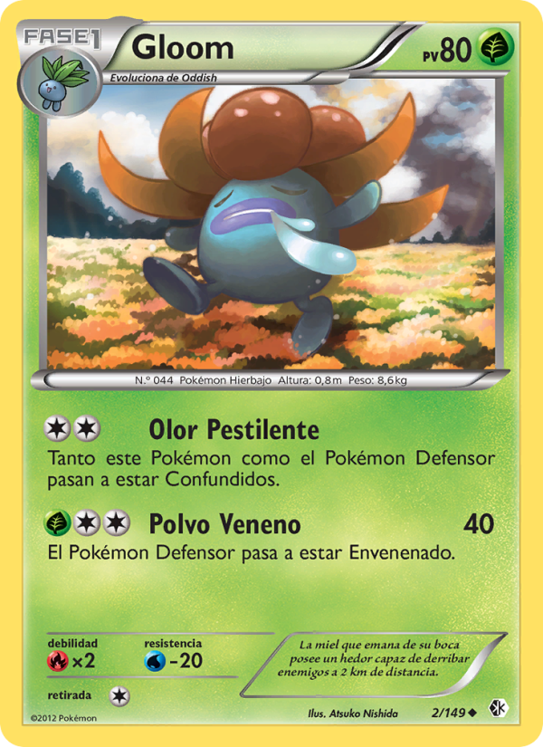 Gloom 2 — Fronteras Cruzadas (Spanish Pokémon TCG card)