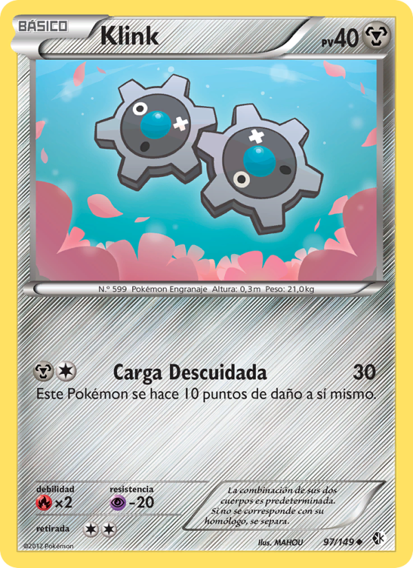 Klink 97 — Fronteras Cruzadas (Spanish Pokémon TCG card)