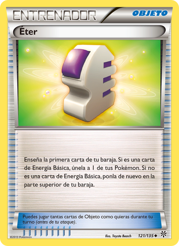 Éter 121 — Tormenta Plasma (Spanish Pokémon TCG card)