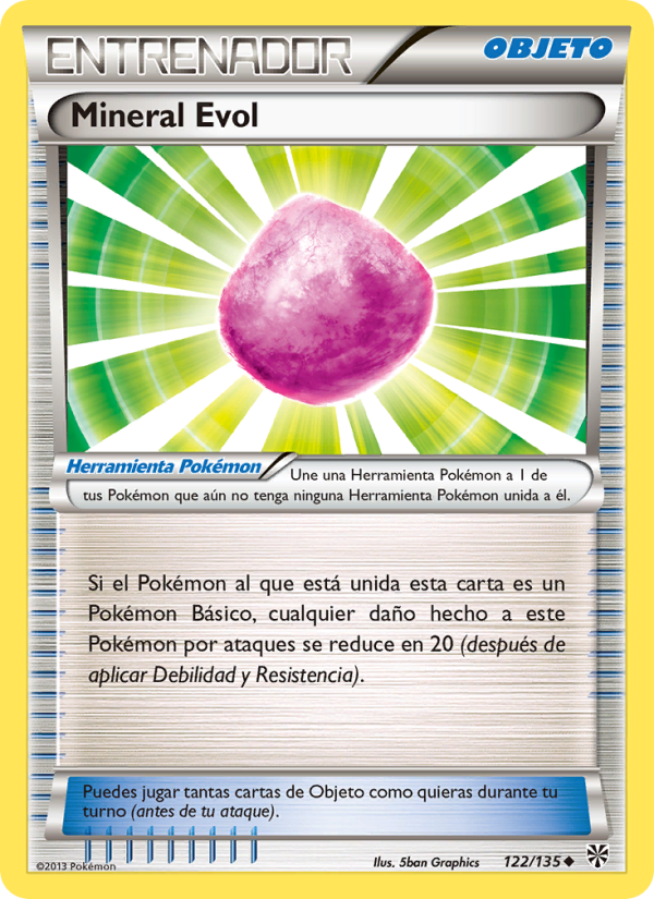 Mineral Evol 122 — Tormenta Plasma (Spanish Pokémon TCG card)
