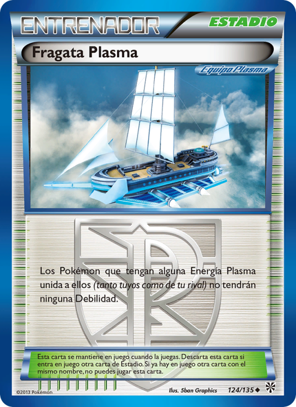 Fragata Plasma 124 — Tormenta Plasma (Spanish Pokémon TCG card)
