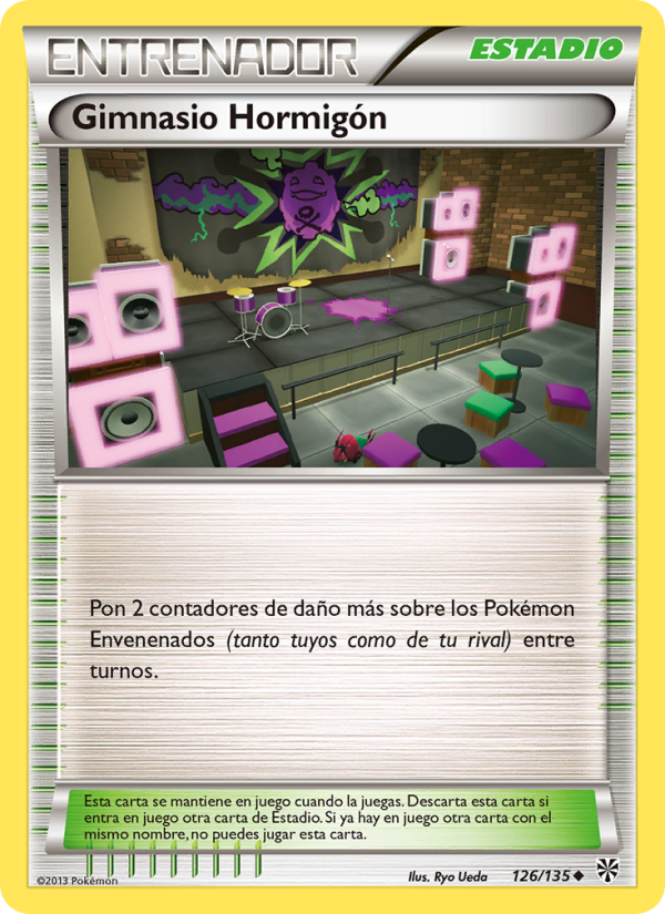 Gimnasio Hormigón 126 — Tormenta Plasma (Spanish Pokémon TCG card)