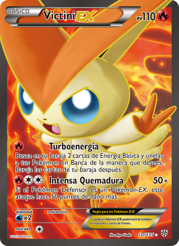 Victini-EX 131 — Tormenta Plasma (Spanish Pokémon TCG card)