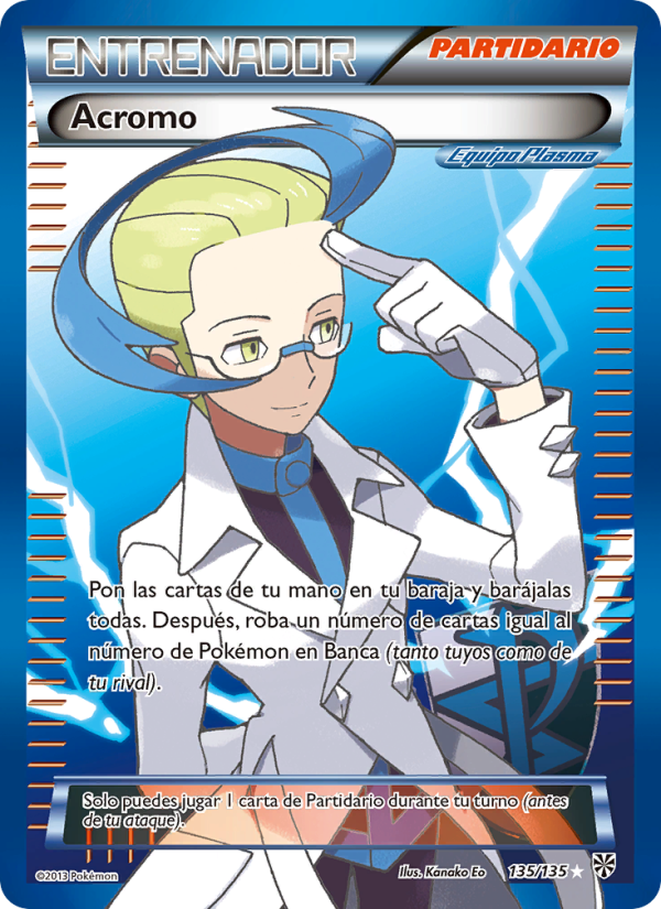 Acromo 135 — Tormenta Plasma (Spanish Pokémon TCG card)