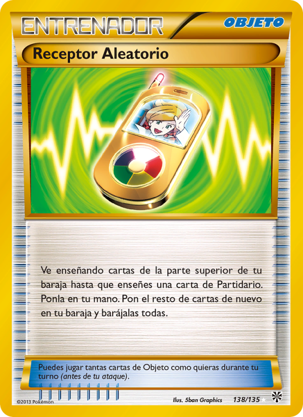 Receptor Aleatorio 138 — Tormenta Plasma (Spanish Pokémon TCG card)