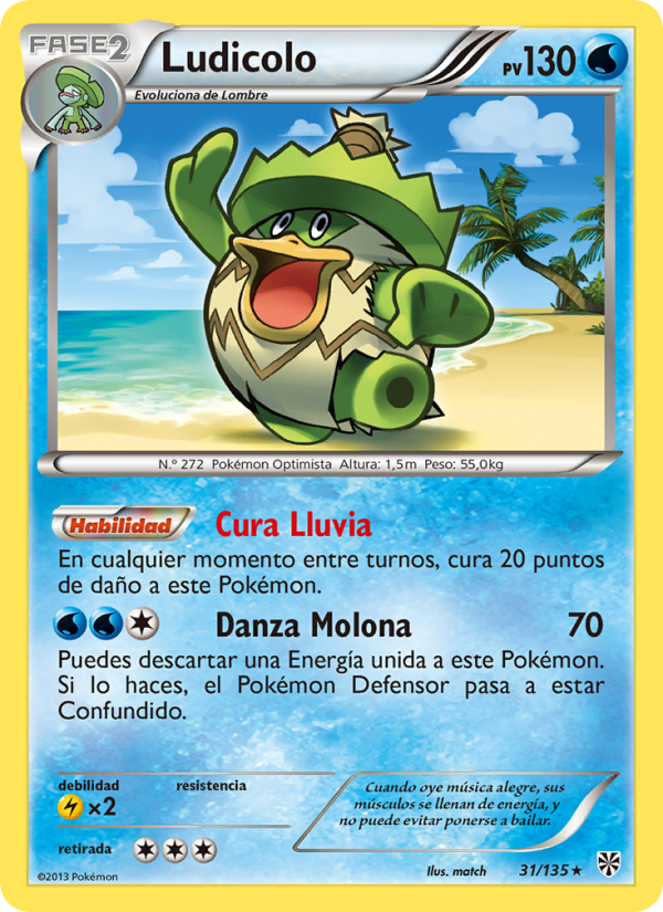 Ludicolo 31 — Tormenta Plasma (Spanish Pokémon TCG card)