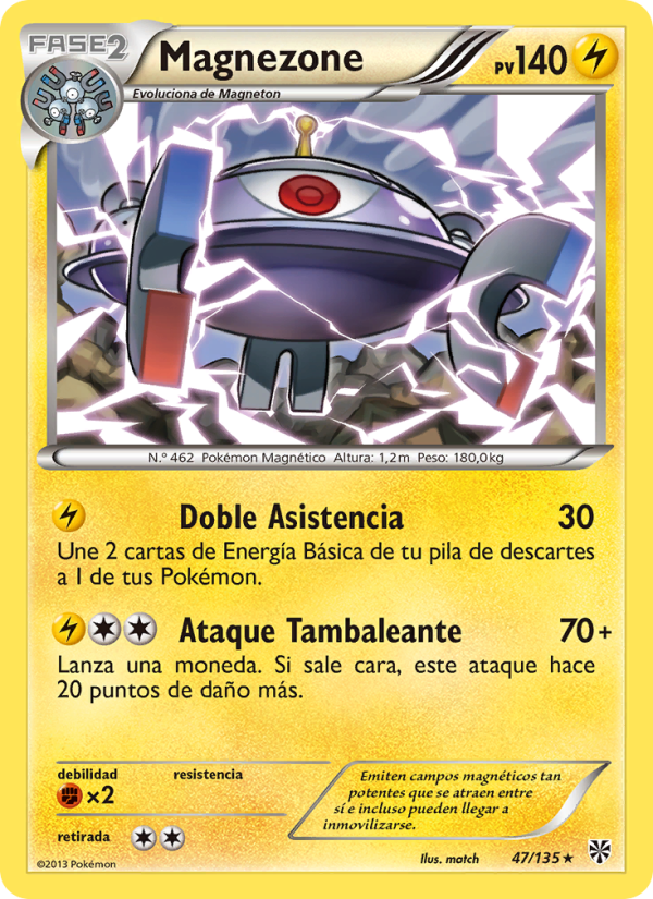 Magnezone 47 — Tormenta Plasma (Spanish Pokémon TCG card)