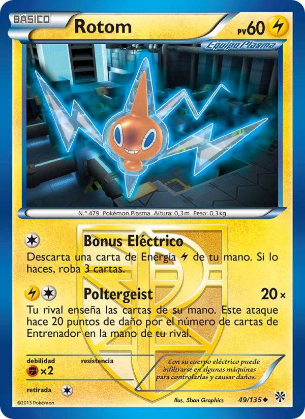 Rotom 49 — Tormenta Plasma (Spanish Pokémon TCG card)