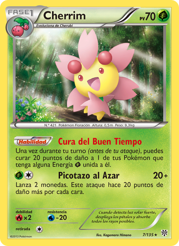 Cherrim 7 — Tormenta Plasma (Spanish Pokémon TCG card)