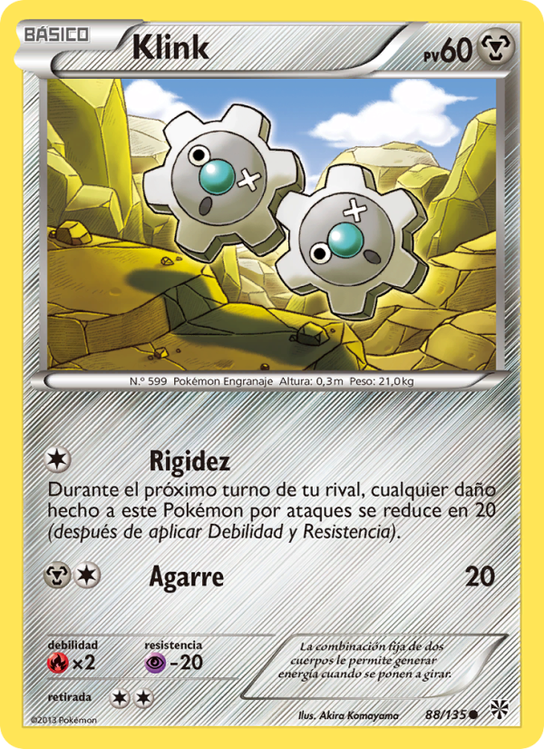 Klink 88 — Tormenta Plasma (Spanish Pokémon TCG card)