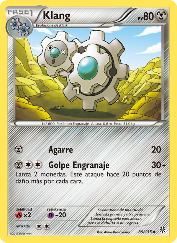 Klang 89 — Tormenta Plasma (Spanish Pokémon TCG card)