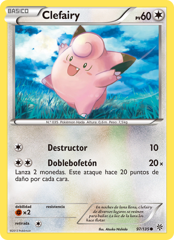 Clefairy 97 — Tormenta Plasma (Spanish Pokémon TCG card)