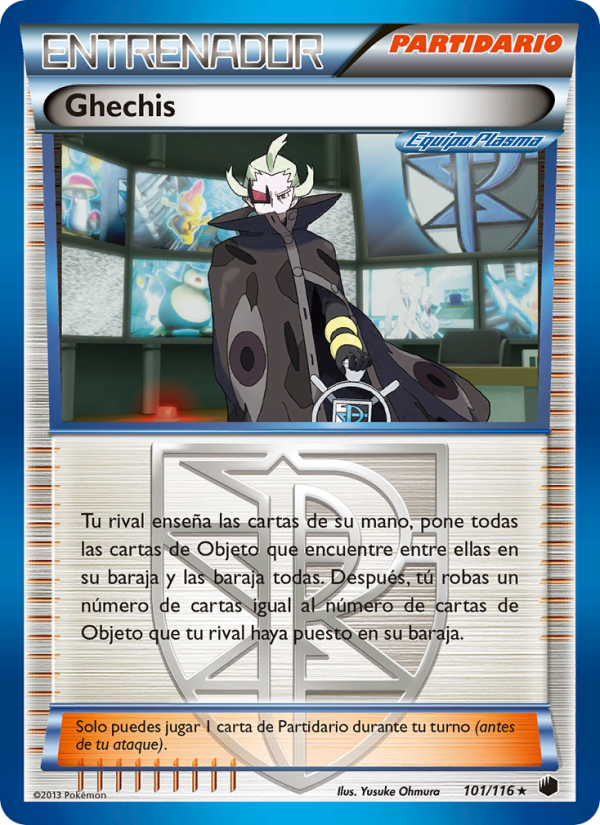 Ghechis 101 — Glaciación Plasma (Spanish Pokémon TCG card)