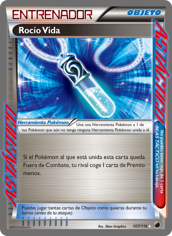 Rocío de Vida 107 — Glaciación Plasma (Spanish Pokémon TCG card)
