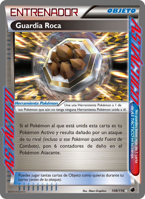 Guardia Roca 108 — Glaciación Plasma (Spanish Pokémon TCG card)