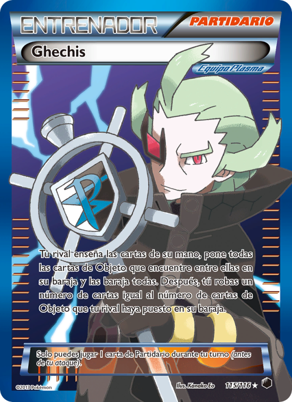 Ghechis 115 — Glaciación Plasma (Spanish Pokémon TCG card)