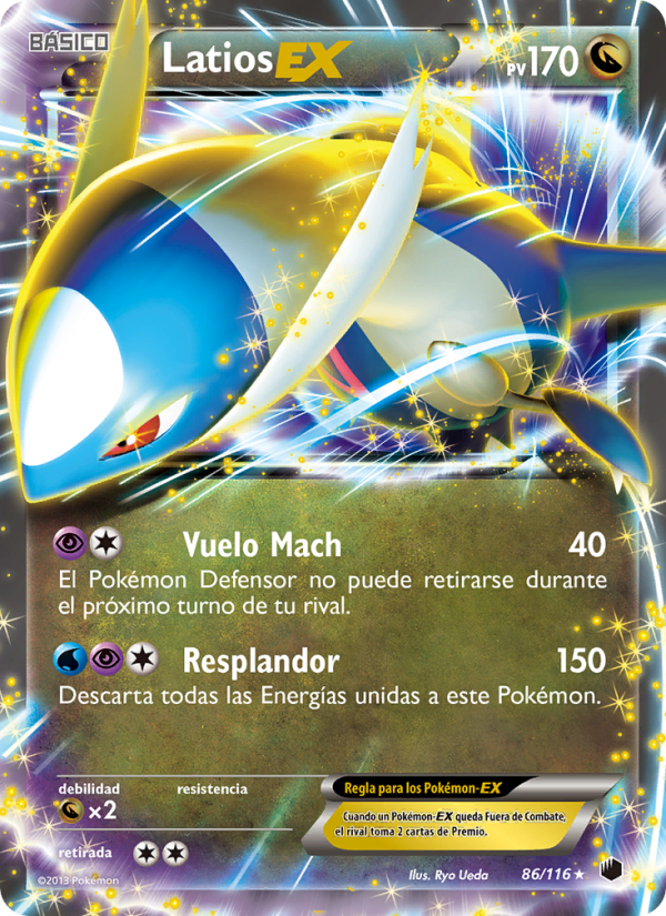 Latios-EX 86 — Glaciación Plasma (Spanish Pokémon TCG card)