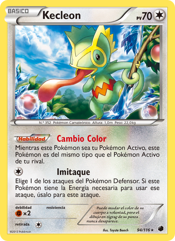 Kecleon 94 — Glaciación Plasma (Spanish Pokémon TCG card)