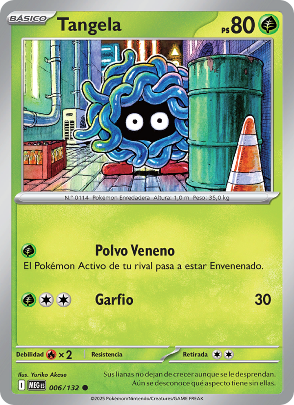 Tangela 006 — Megaevolución (Spanish Pokémon TCG card)