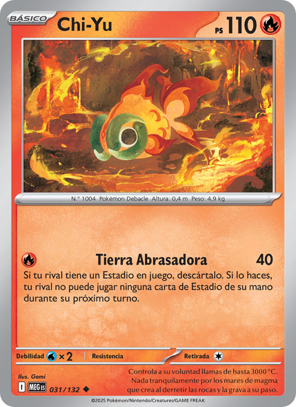 Chi-Yu 031 — Megaevolución (Spanish Pokémon TCG card)