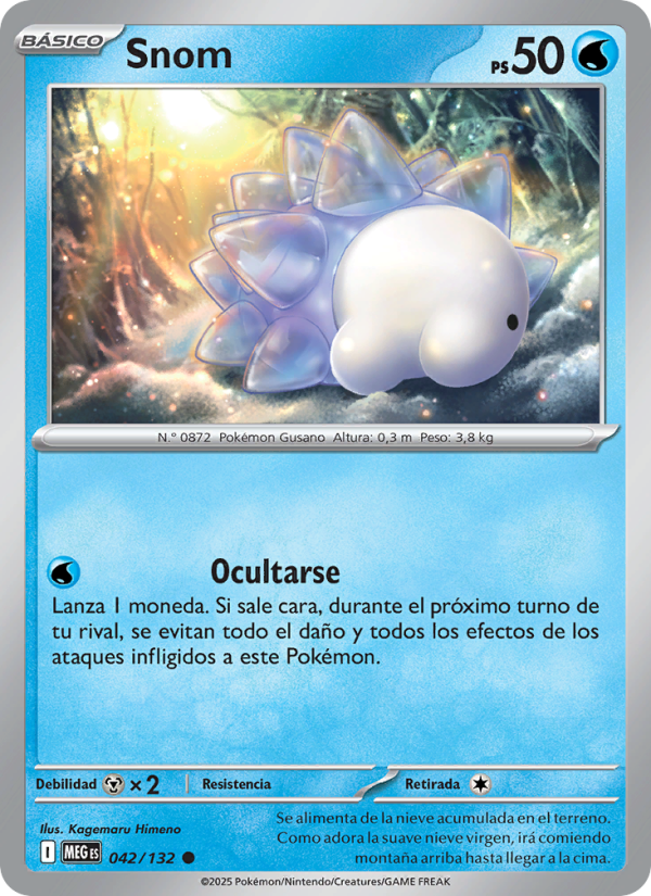 Snom 042 — Megaevolución (Spanish Pokémon TCG card)