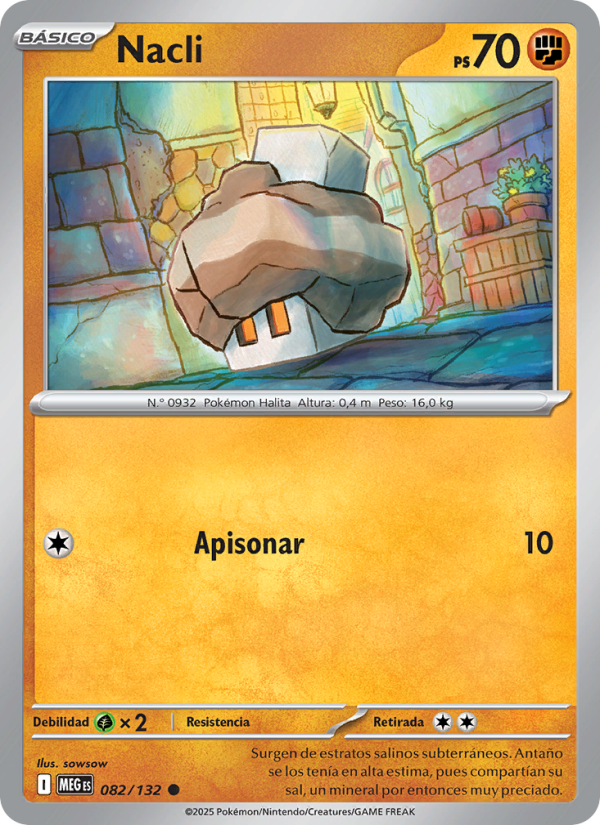 Nacli 082 — Megaevolución (Spanish Pokémon TCG card)