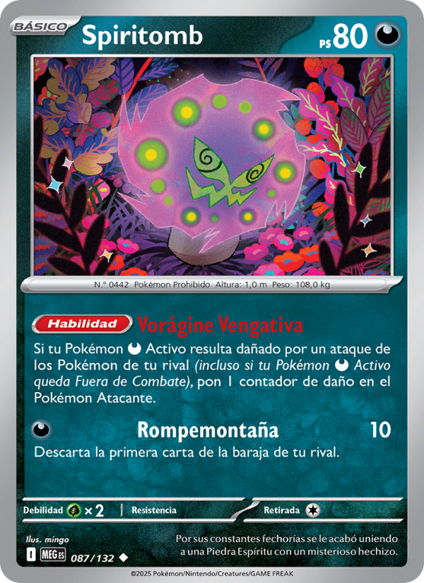 Spiritomb 087 — Megaevolución (Spanish Pokémon TCG card)