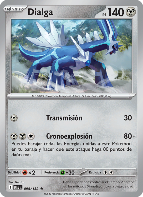 Dialga 095 — Megaevolución (Spanish Pokémon TCG card)
