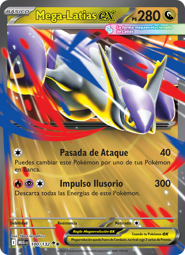 Mega-Latias ex 100 — Megaevolución (Spanish Pokémon TCG card)