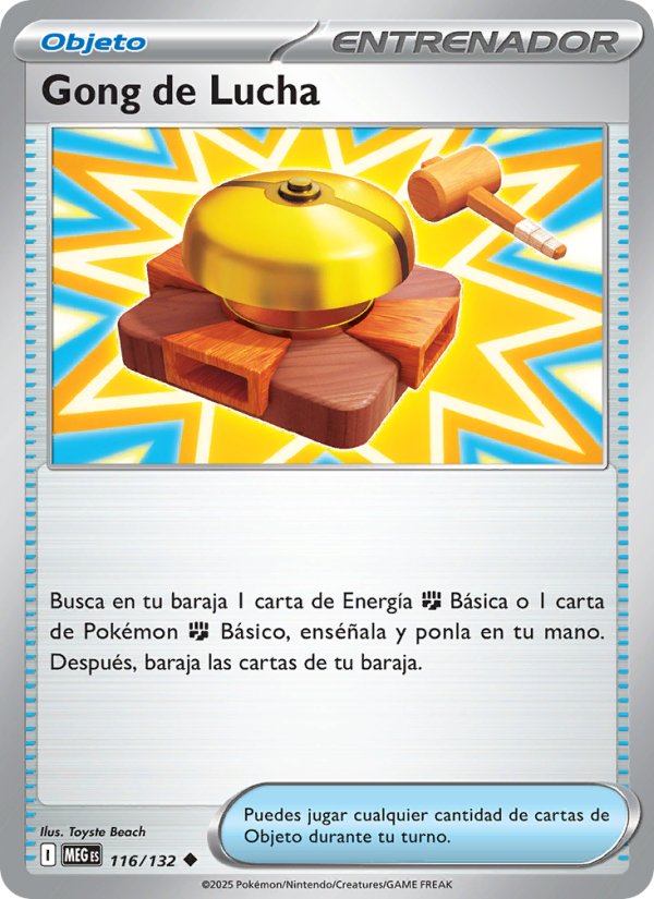 Gong de Lucha 116 — Megaevolución (Spanish Pokémon TCG card)