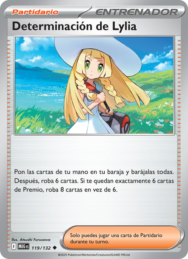 Determinación de Lylia 119 — Megaevolución (Spanish Pokémon TCG card)