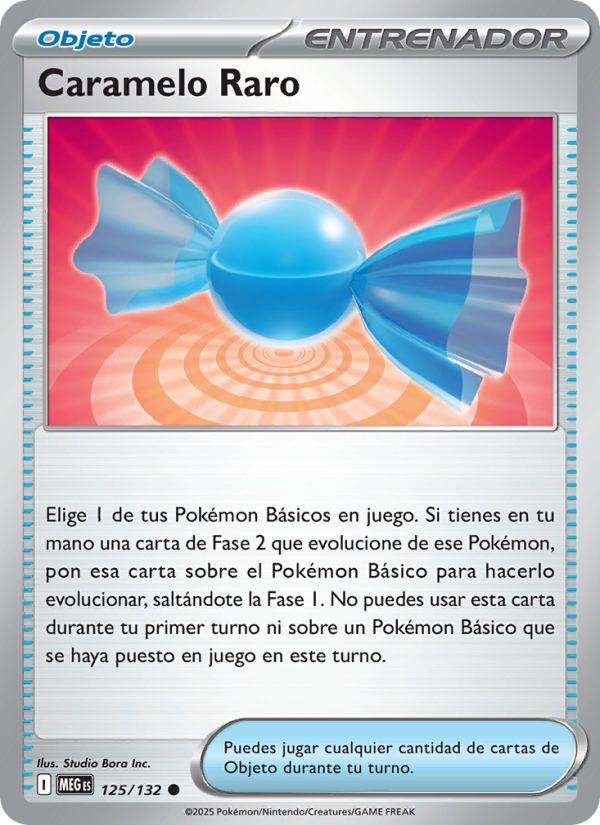 Caramelo Raro 125 — Megaevolución (Spanish Pokémon TCG card)