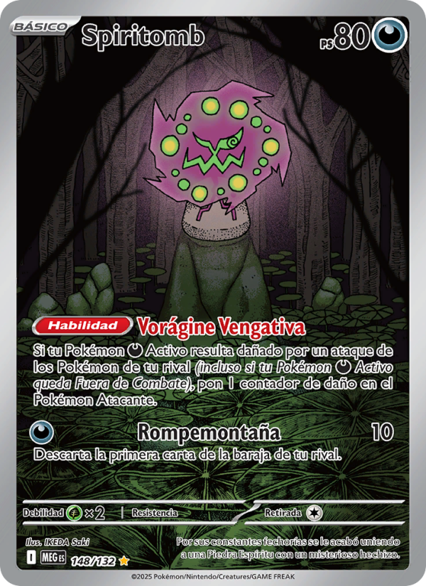 Spiritomb 148 — Megaevolución (Spanish Pokémon TCG card)